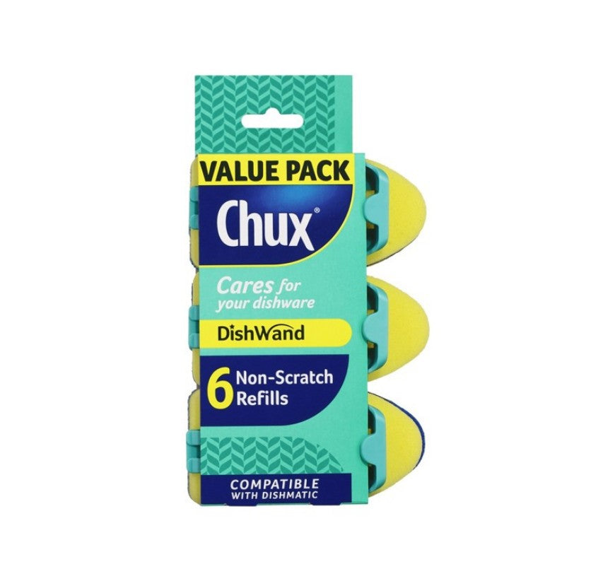 Chux Dishwand N/S Refills 6pk non-scratch