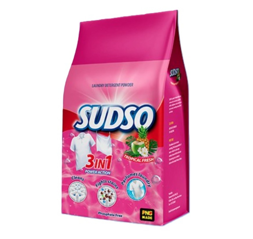 Sudso Tropical Fresh 2.5KG Detergent Powder 3in1