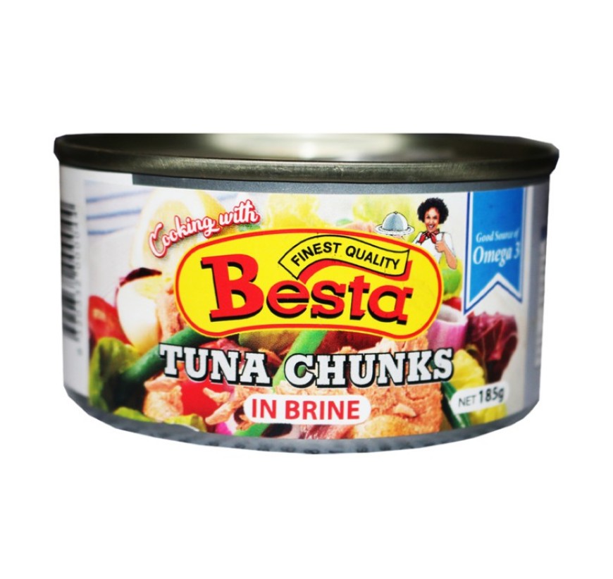 Besta Tuna Chunks Brine 185g Premium Tuna GSTex