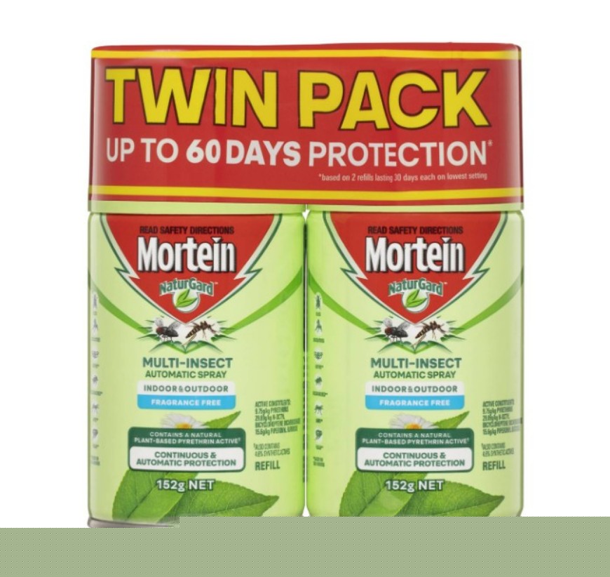 Mortein NG MIAS FFree 2pk 152g Ref Multi Insect Auto 3194155 Spray