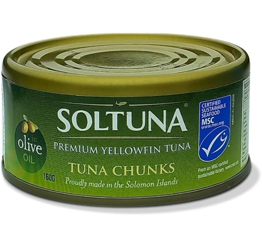 Soltuna Chunks Olive Oil 100g Prem Tuna C2S2 GSTex