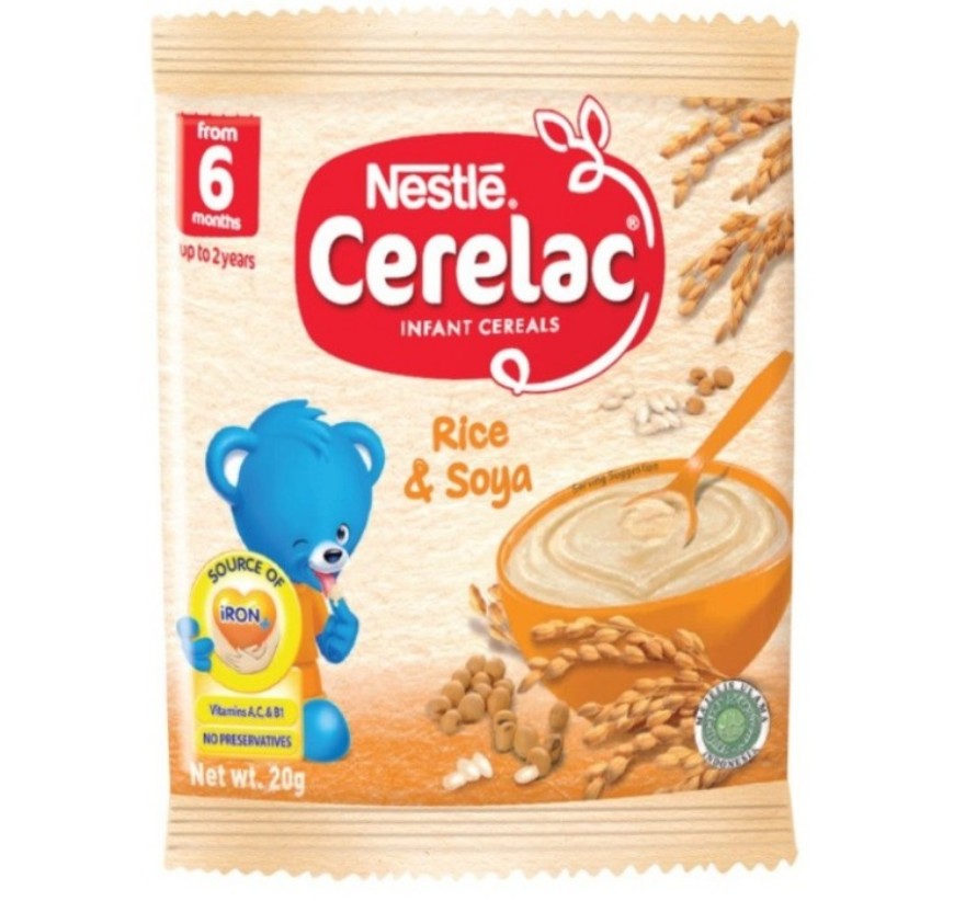 Cerelac Rice & Soya 16x8x20g baby food 12465928