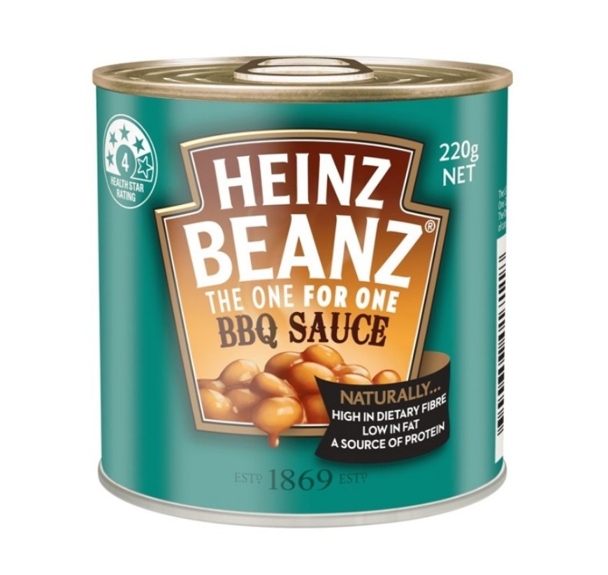 Heinz Baked Beans BBQ Sce 220g
