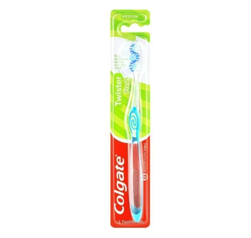 Colgate Tbrush Twister Medium Adult Single 1051970