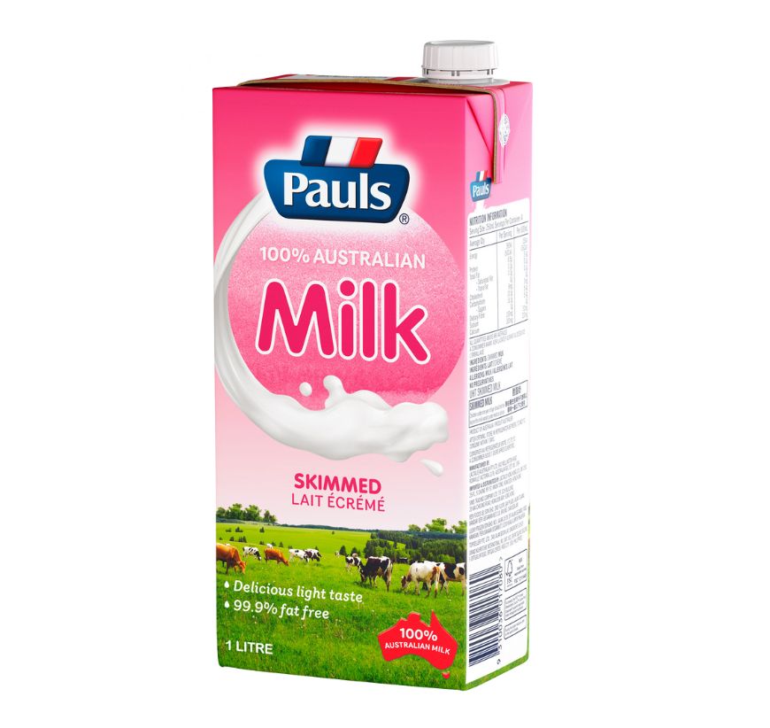 Pauls UHT Skimmed Milk 1Ltr