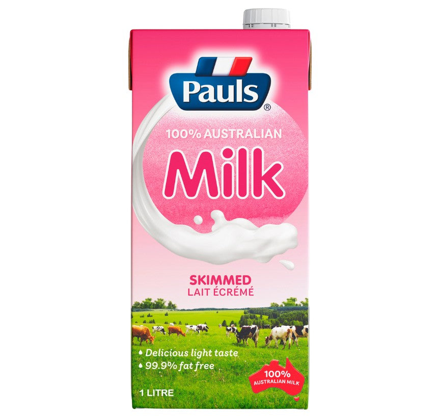 Pauls UHT Skimmed Milk 1Ltr
