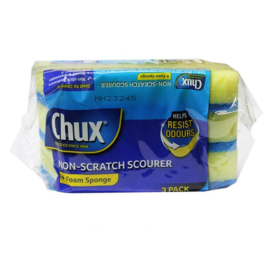 Chux NScratch ScourerSponge3pk Scrubs