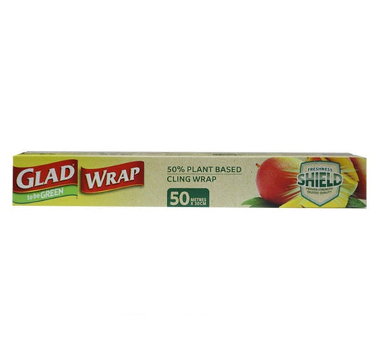 Glad Wrap 50% Plant Based 50m x 30cm Biobase