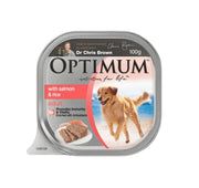 Optimum Adult Salmon Rice Wet Dog Food 100g