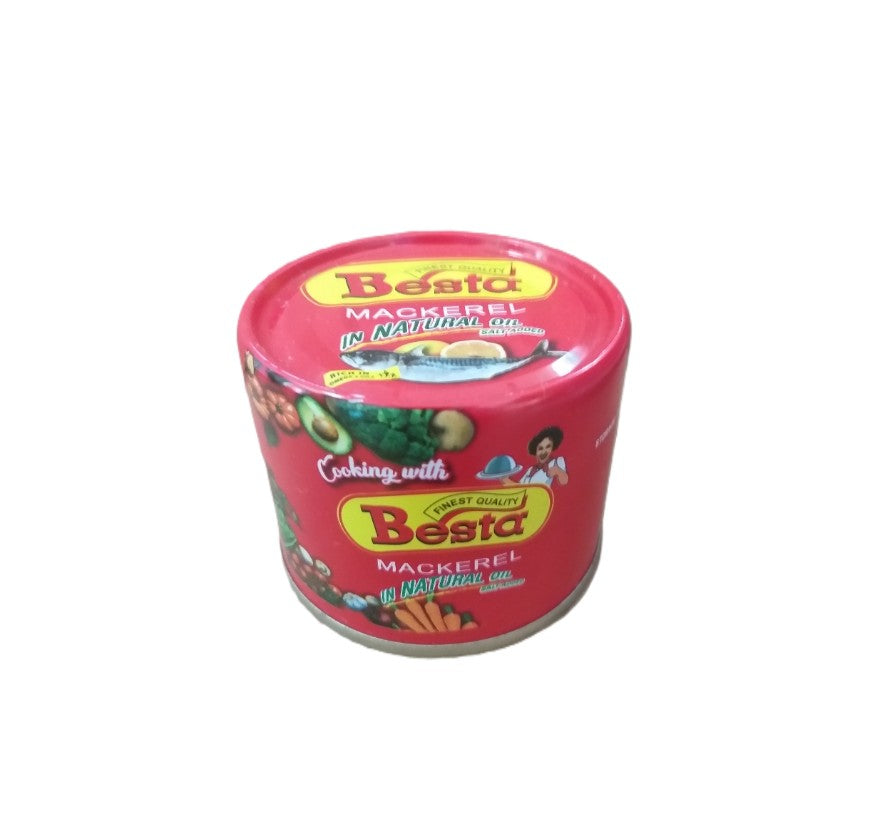 Besta Mackerel in Natural Oil 185g | GSTex