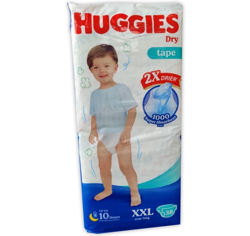 Huggies SupJumbo XXL 38s 37058 Diaper Dry 38Sx4 GSTex