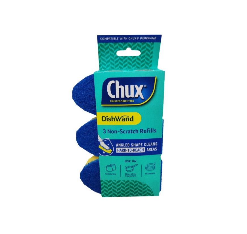 Chux Dishwand N/S Refills 3PK non-scratch