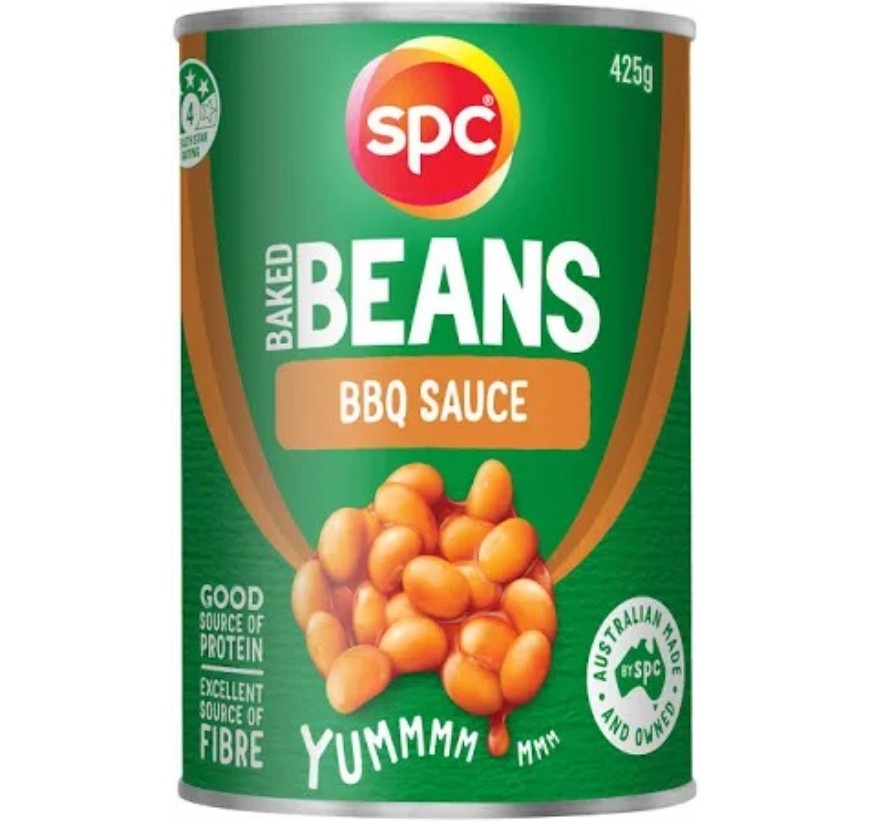 SPC Baked Beans BBQ 425g SPC01436599001
