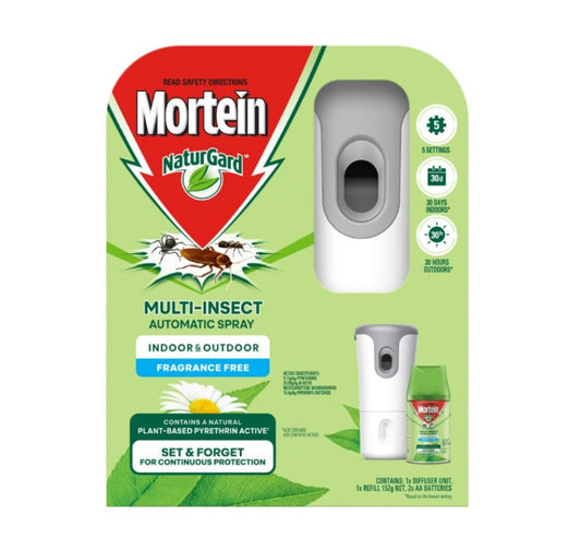 Mortein NG MIAS Dev+FFree 152g Multi Insect AutoSpray 3194327 Fragrance-Free