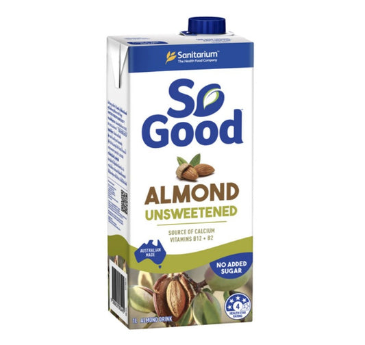 So Good Almond Unsweetened1L SAN80954
