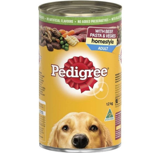 Pal H/STYLE BEEF 1.2KG PASTA & VEG DOG FOOD