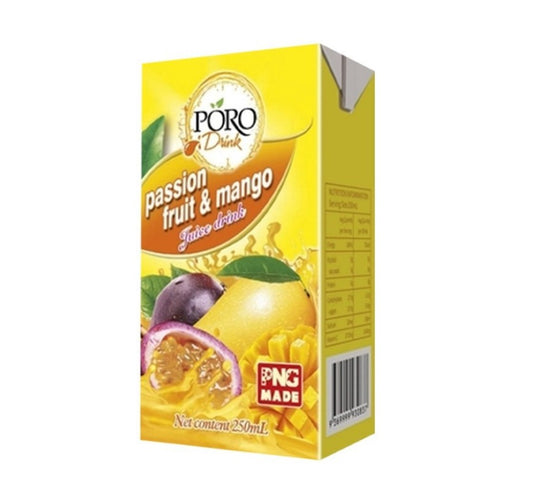 250ml Poro passionfruit& mango juice drink