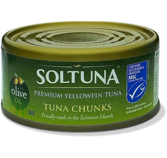 Soltuna Chunks Olive Oil 100g Prem Tuna C2S2 GSTex