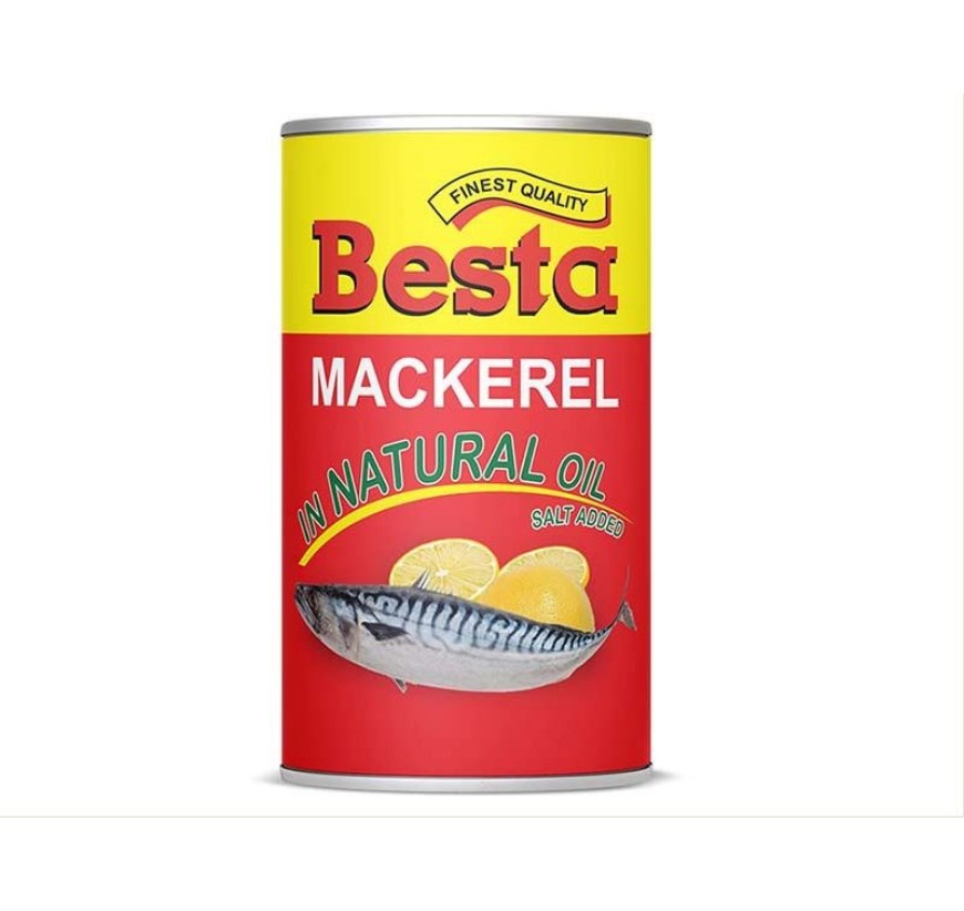 Besta Mackerel in Natural Oil 155g | GSTex