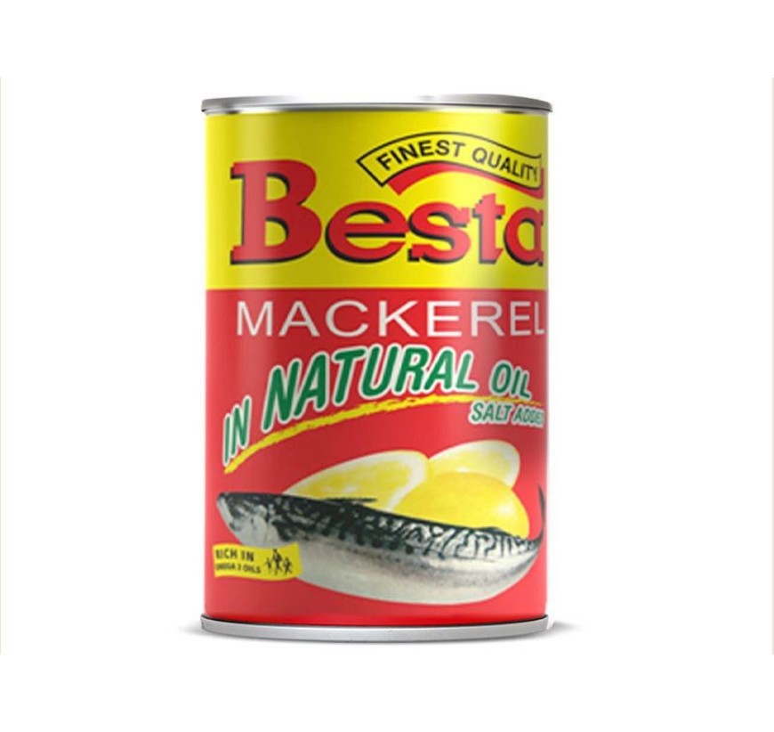 Besta Mackerel in Natural Oil 425g | GSTex