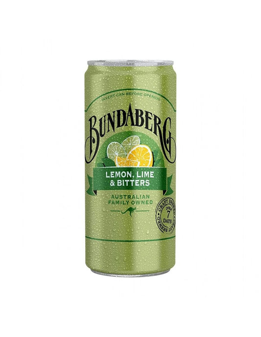 Bundaberg CAN LemLimeBit 200ml Lemon Lime Bitters Slimline