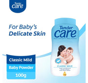 Tender Care Talc Classic 100g Mild Baby Powder 1536329