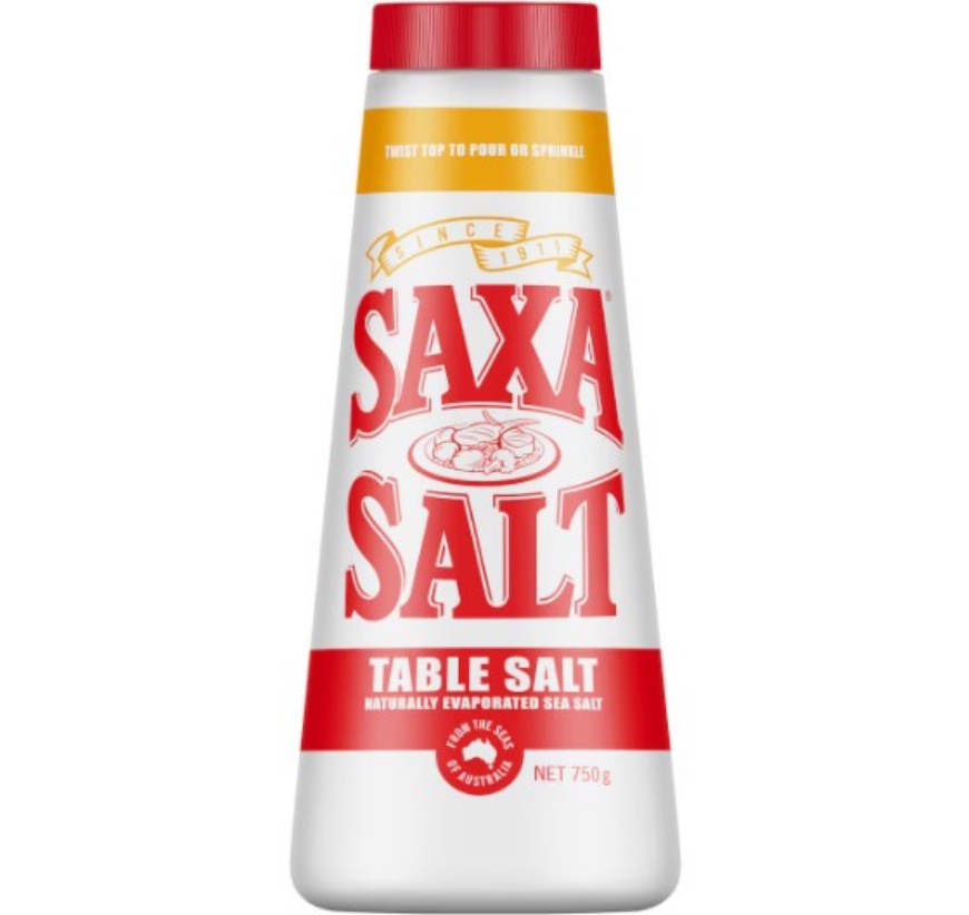 Saxa PLAIN table salt 750g FG110789