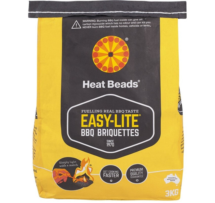 Heat Beads BBQ Easy Lite 3KG Briq Loose (240 bags) Tennco