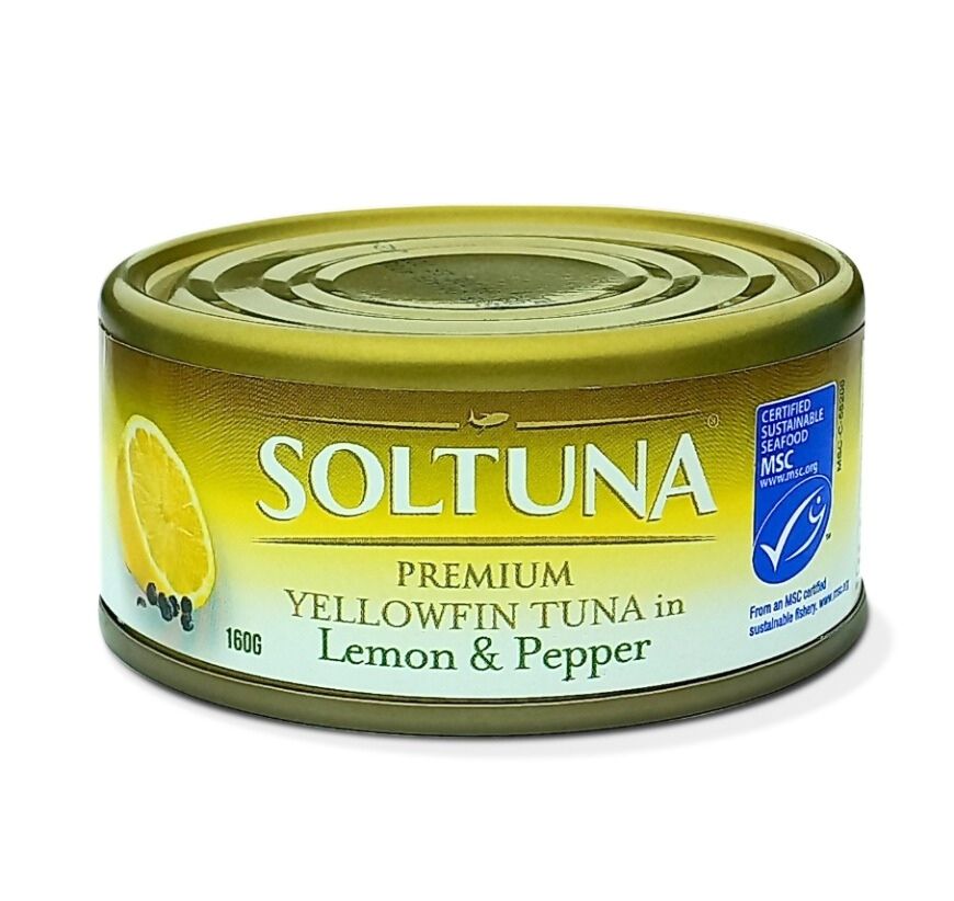 Soltuna Premium Yellowfin Tuna Lemon & Pepper 160g | GSTex