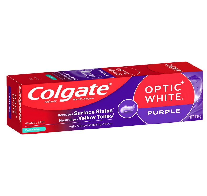 Colgate Optic White Purple Toothpaste 100g