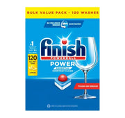 Finish Power Lemon Dishwashing Tablets 120pack