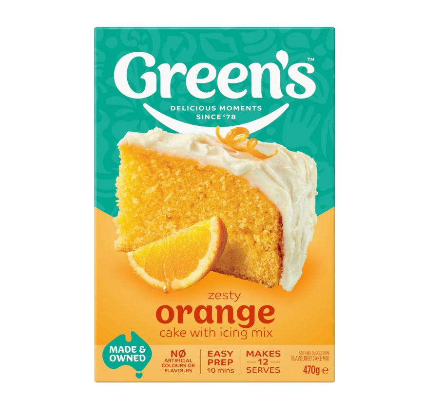 Greens Traditional Range Zesty Orange Cake 470g