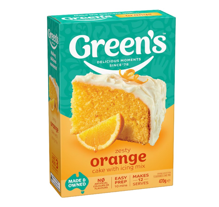 Greens Traditional Range Zesty Orange Cake 470g