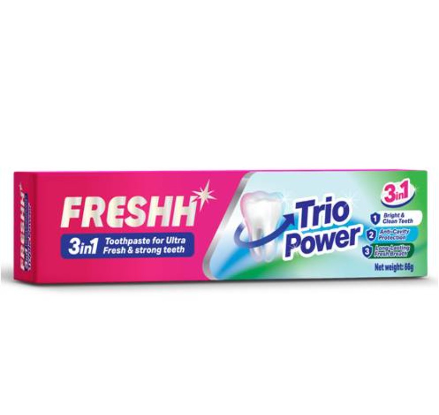Freshh Triple Power Toothpaste 66g