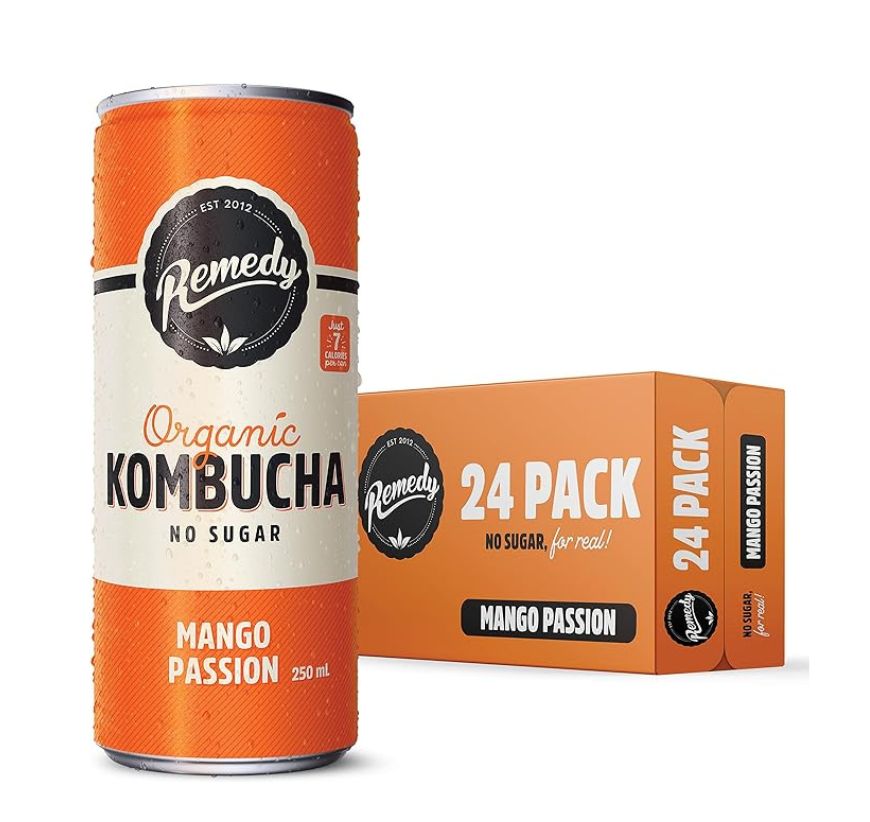 Kombucha Organic Mango Passion Can 250ml