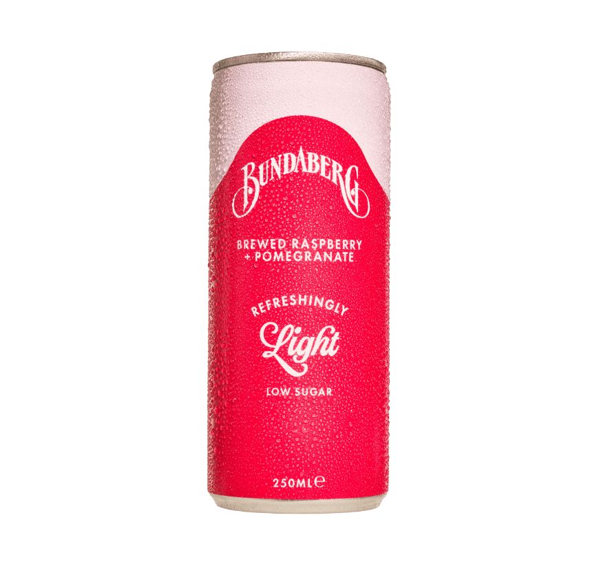 Bundaberg Refreshingly Light Raspberry & Pomegranate Can 250ml