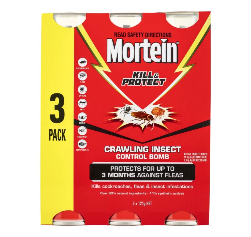 Mortein Powergard Control Bomb 3pack x 125g