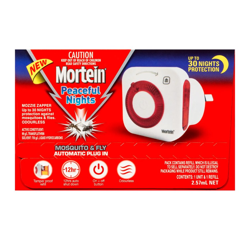 Mortein Peaceful Nights Mozzie Zapper 2.5ml