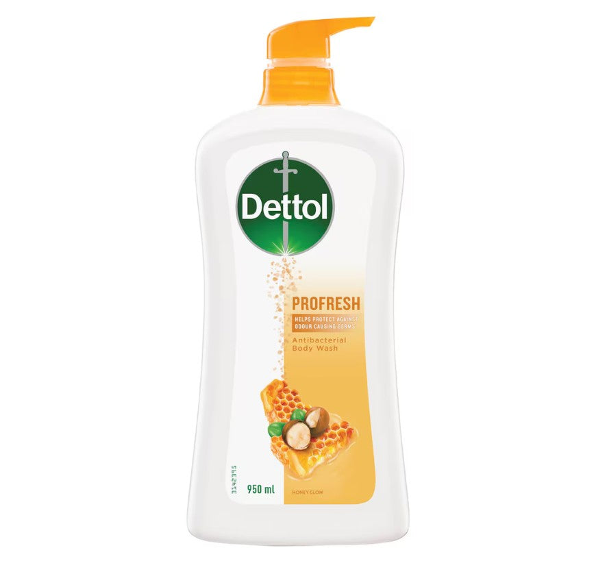 Dettol Profresh Shower Cream Honey Glow 950ml