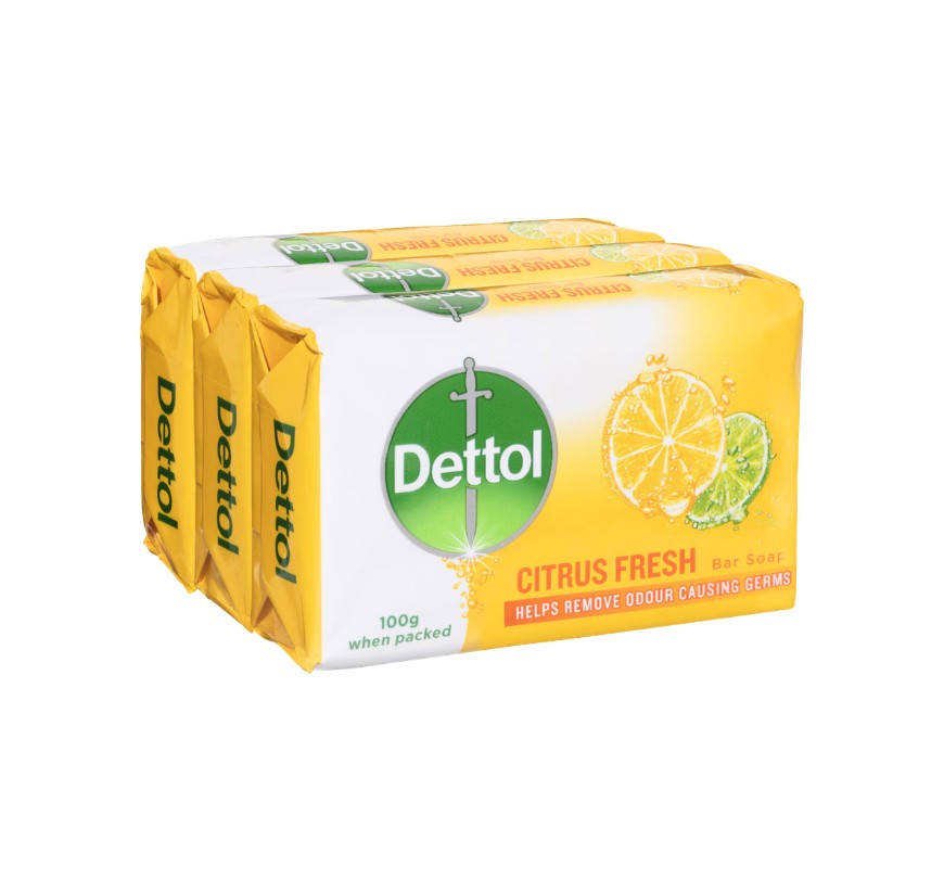 Dettol Citrus Fresh Bar Soap 100g