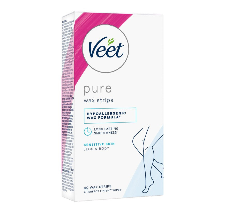 Veet Pure Cold Wax Strips Legs 40's