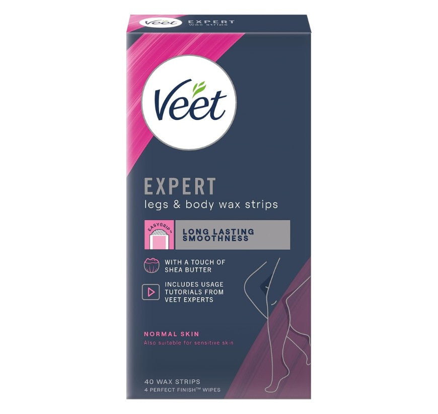 Veet Expert Cold Wax Strips Legs 40's