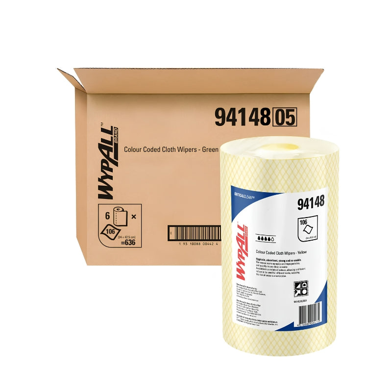 Wypall Wiper Colour Coded Yellow 94148