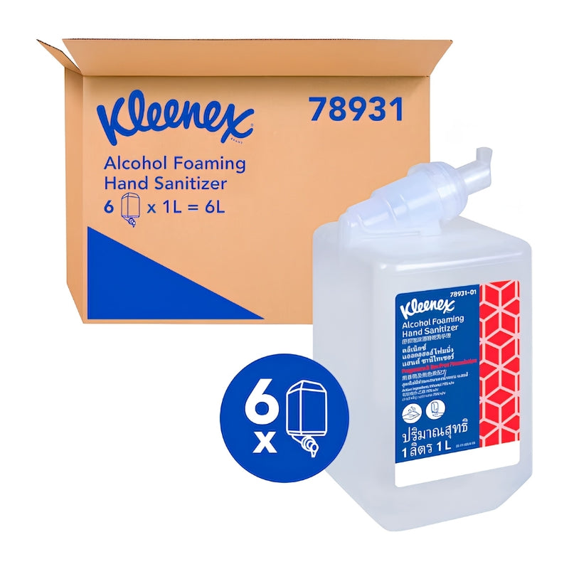 Kleenex Skincare Alcohol Foam Sanitizer 78931