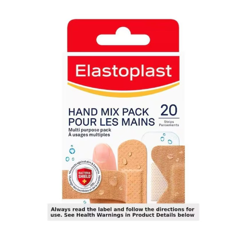 Elastoplast fabric assorted packs hand mix 20s