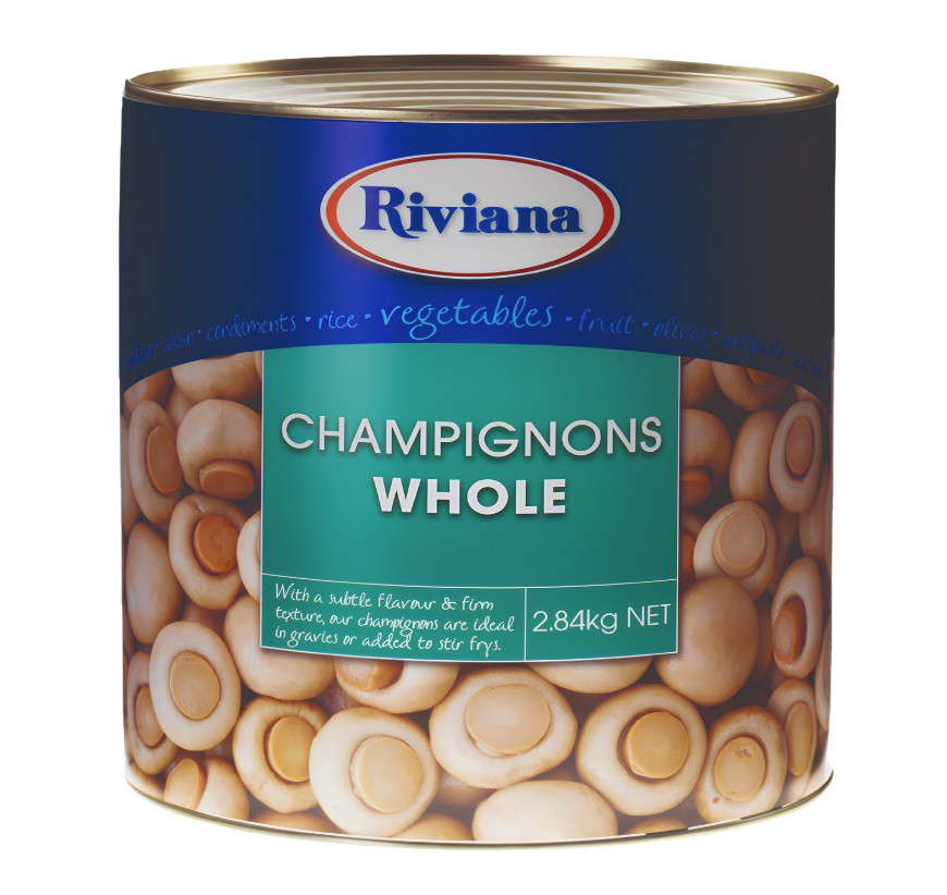 Riviana Mushrooms Champignons Whole 2.84KG