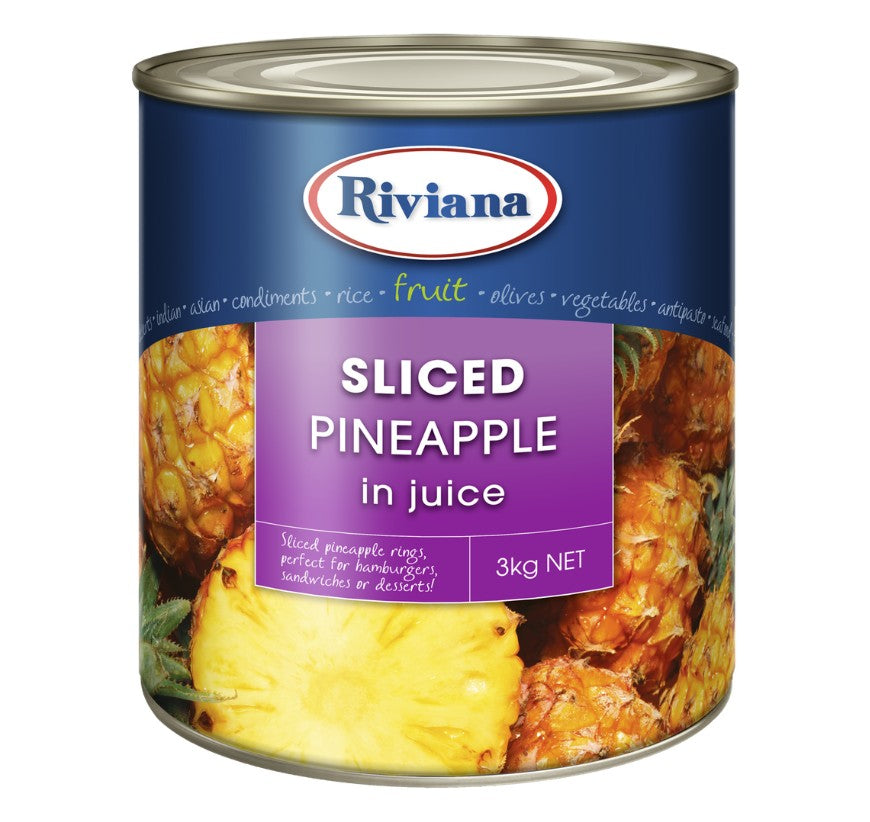 Riviana Pineapple Sliced in Juice 3kg