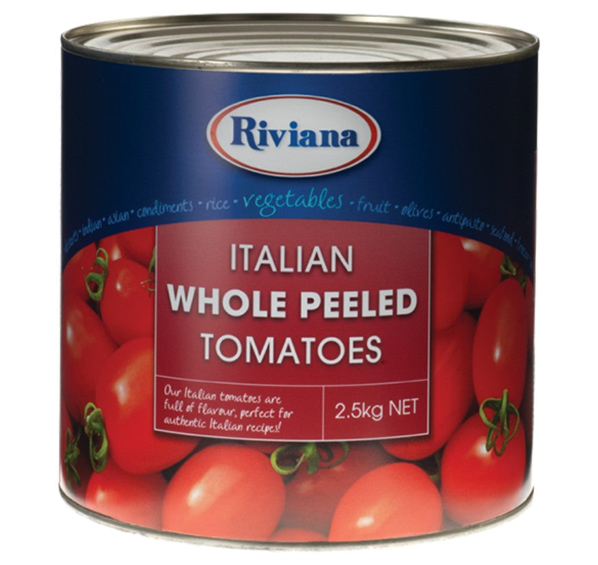 Riviana Whole Tomatoes Peeled Italian 2.5kg