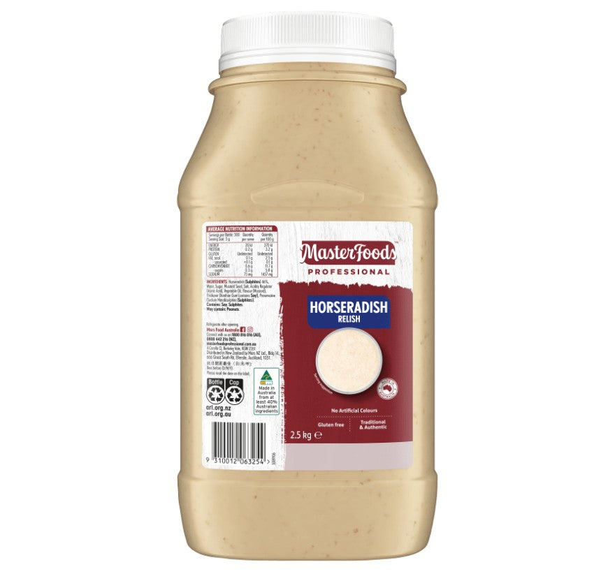 Master Food Professional Horseradish Relish 2.5kg
