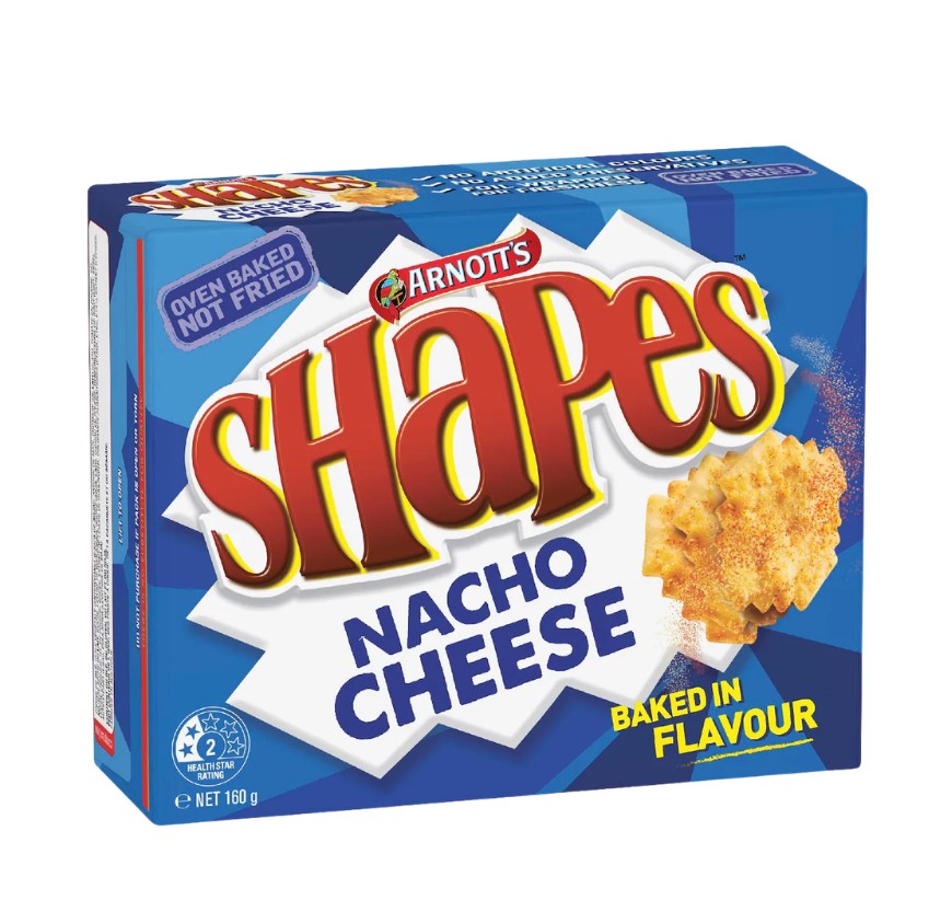 Arnotts Shapes Nacho Cheese 160g